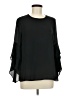 Jade 100% Polyester Black 3/4 Sleeve Blouse Size M - photo 1