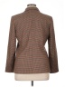 Petite Sophisticate 100% Wool Houndstooth Brown Wool Blazer Size 14 Petite - photo 2