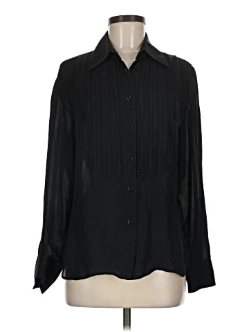 Ellen Tracy Long Sleeve Silk Top (view 1)