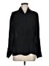 Ellen Tracy 100% Silk Black Long Sleeve Silk Top Size 8 - photo 1