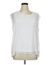 Calvin Klein 100% Polyester White Sleeveless Blouse Size 0X - photo 1