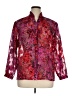 Alia Paisley Burgundy Long Sleeve Blouse Size 14 (petite) - photo 1
