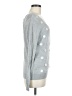 LC Lauren Conrad 100% Polyester Polka Dots Silver Pullover Sweater Size M - photo 4