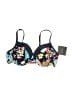 Ellen Tracy Graphic Blue Swimsuit Top Size XL - photo 1