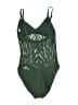 Robin Piccone Tweed Green One Piece Swimsuit Size 6 - photo 2