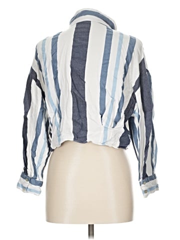 Zara TRF 3/4 Sleeve Button-Down Shirt (view 2)