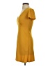 Forever 21 Solid Yellow Casual Dress Size S - photo 5