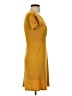 Forever 21 Solid Yellow Casual Dress Size S - photo 4