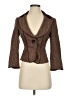 Bebe Tweed Brown Wool Blazer Size 2 - photo 1