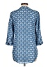Bongo 100% Polyester Blue 3/4 Sleeve Henley Size L - photo 2