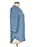 Bongo 100% Polyester Blue 3/4 Sleeve Henley Size L - photo 4