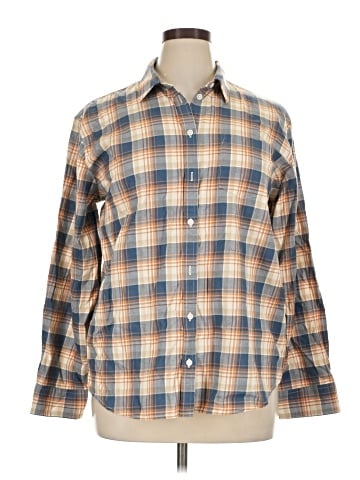 J.Crew Factory Store Long Sleeve Button-Down Shirt (view 1)