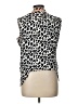 Luii 100% Polyester Animal Print Ivory Sleeveless Blouse Size L - photo 2