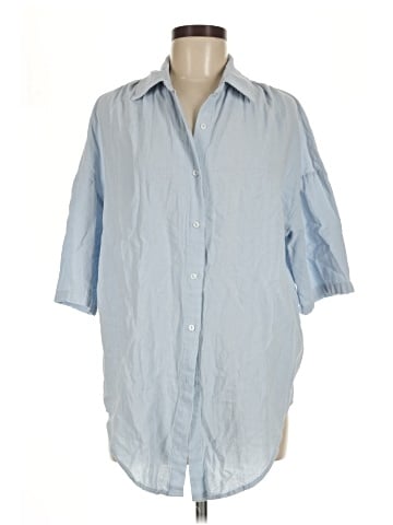 Unbranded 3/4 Sleeve Button-Down Shirt (view 1)