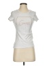 Guess Metallic Silver Short Sleeve T-Shirt Size S - photo 1