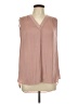 Alfani 100% Polyester Tan Sleeveless Blouse Size L - photo 1