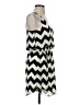 Cals 100% Polyester Chevron-herringbone Black Casual Dress Size S - photo 4