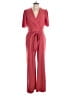 Donna Morgan Solid Burgundy Pink Jumpsuit Size 12 - photo 1