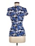 Boden Floral Blue Short Sleeve Top Size 6 - photo 2