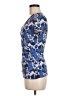 Boden Floral Blue Short Sleeve Top Size 6 - photo 5
