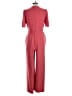 Donna Morgan Solid Burgundy Pink Jumpsuit Size 12 - photo 2
