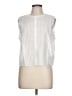 Theory 100% Cotton White Sleeveless Button-Down Shirt Size L - photo 1