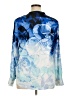 Calvin Klein 100% Polyester Print Blue Long Sleeve Blouse Size XL - photo 2