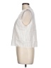 Theory 100% Cotton White Sleeveless Button-Down Shirt Size L - photo 5