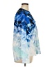 Calvin Klein 100% Polyester Print Blue Long Sleeve Blouse Size XL - photo 4