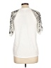 River Island Silver Short Sleeve Top Size 10 - photo 2