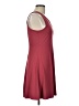 Mudd Solid Burgundy Casual Dress Size L - photo 4