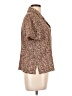 Leslie Fay 100% Polyester Tweed Brown Short Sleeve Blouse Size 10 - photo 4