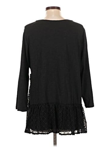 LOGO by Lori Goldstein 3/4 Sleeve Top (view 2)