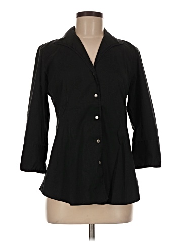 Lafayette 148 New York 3/4 Sleeve Button-Down Shirt (view 1)