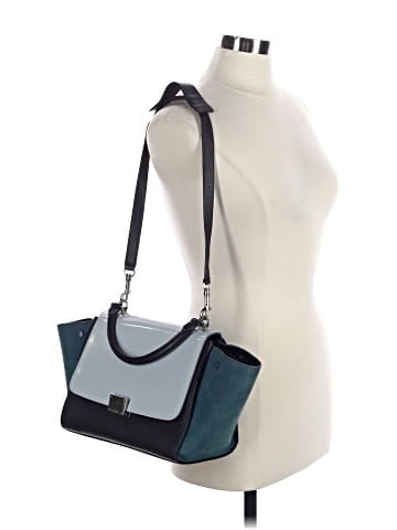 Céline Tricolor Leather Small Trapeze Bag (view 2)