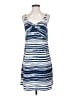 CAbi 100% Polyester Stripes Blue Casual Dress Size S - photo 1
