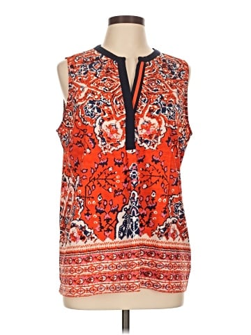 fleur bleue Sleeveless Blouse (view 1)