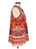 fleur bleue 100% Polyester Orange Sleeveless Blouse Size L - photo 4
