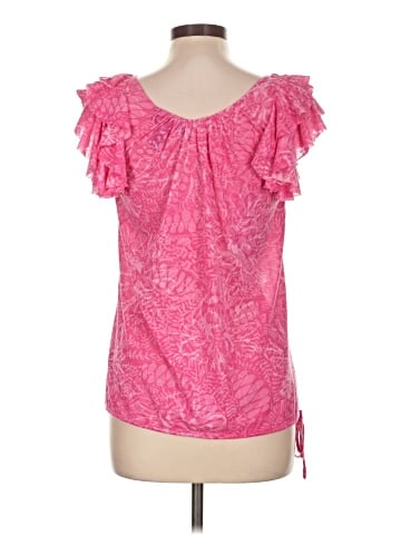 INC International Concepts Short Sleeve Blouse (view 2)