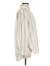 Mikoh 100% Cotton Stripes Ivory Long Sleeve Button-Down Shirt Size Med (2) - photo 4