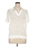 Calvin Klein Ivory Short Sleeve Blouse Size XL - photo 1