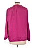 Maje 100% Polyester Burgundy Long Sleeve Blouse Size Lg (3) - photo 2