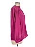 Maje 100% Polyester Burgundy Long Sleeve Blouse Size Lg (3) - photo 4