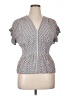 Max Studio 100% Rayon Blue Short Sleeve Blouse Size XL - photo 1