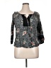 DR2 Gray 3/4 Sleeve Blouse Size XL - photo 1