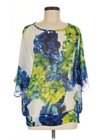 Susan Graver 3/4 Sleeve Blouse (view 1)