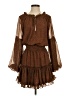 Buddy Love 100% Polyester Animal Print Brown Casual Dress Size S - photo 1