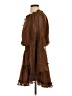 Buddy Love 100% Polyester Animal Print Brown Casual Dress Size S - photo 5