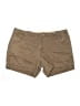 Natural Reflections 100% Cotton Solid Brown Khaki Shorts Size 14 - photo 1