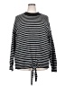 Ann Taylor LOFT Stripes Black Pullover Sweater Size 24 - 26 - photo 1